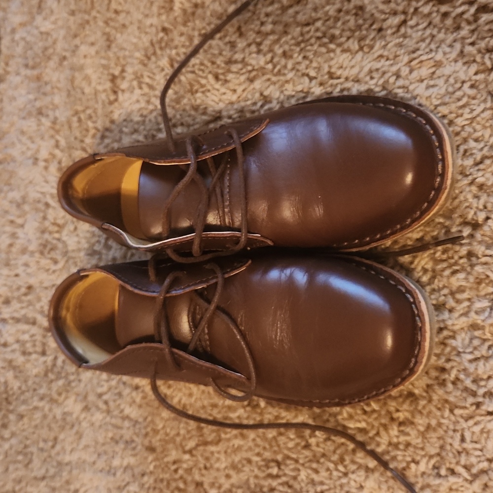 Little Boy Brown Dress Shoes